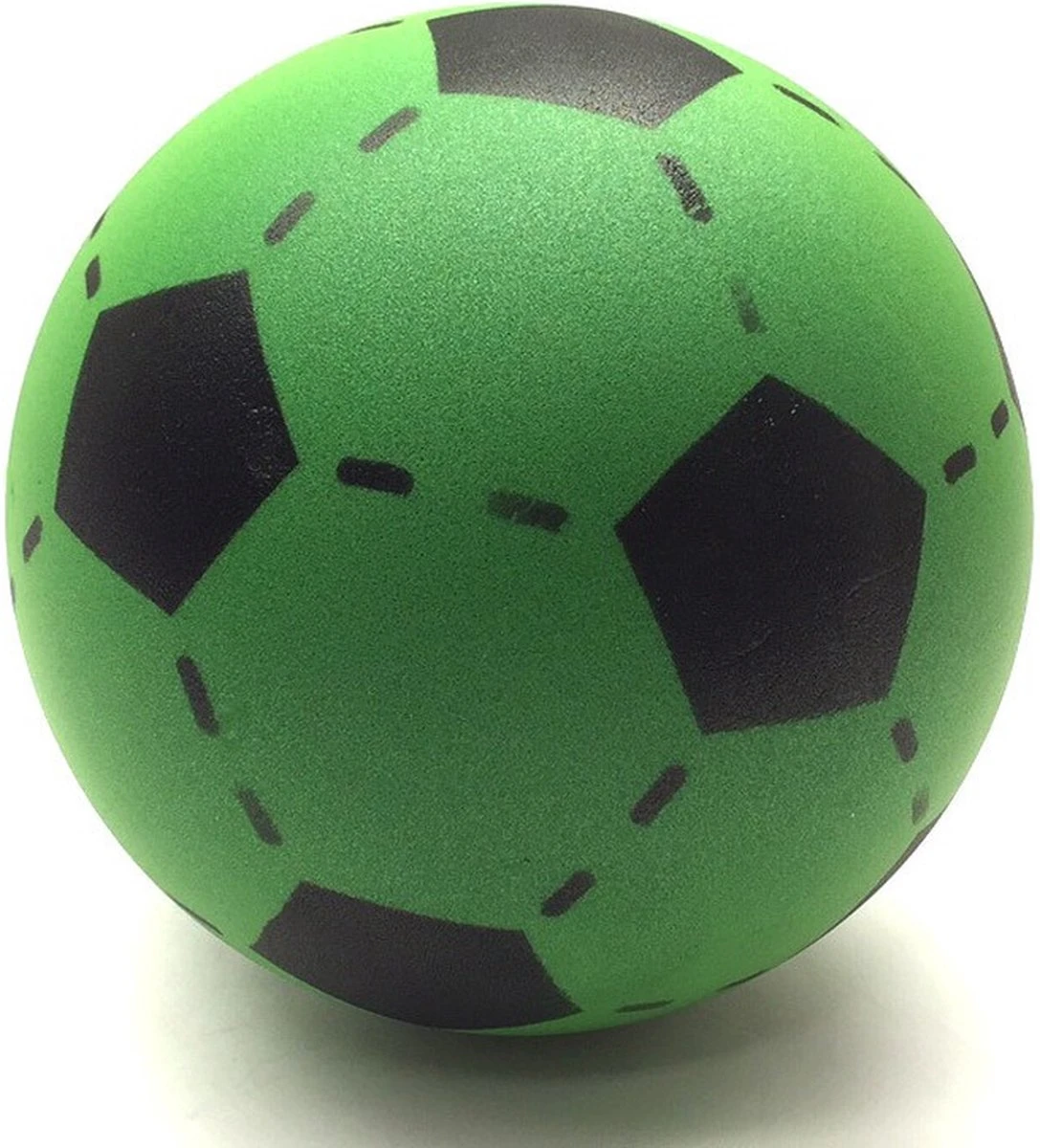 Merkloos Foam Voetbal - Soft - Groen - D20 Cm
