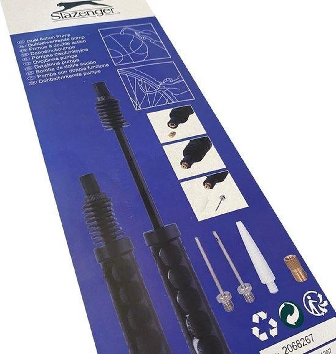 Slazenger Ballenpomp - Professionele Voetbalpomp - Basketbalpomp - Ballenpomp- Pomp - Inclusief Naald - Balpomp - Voetbal - Basket - Volleyball - Bal - Ballen - Handpomp - Afbeelding 6