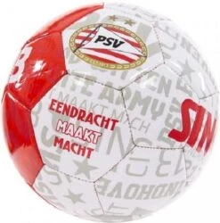 PSV Voetbal Teksten Rood Wit ( Maat 5) OPGEPOMPT