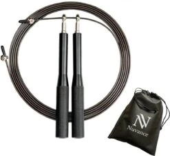 Nuvance - Aluminium Sport Springtouw - Voor Volwassenen En Kinderen - Inclusief E-Book - Verstelbaar - Verzwaard - Speedrope