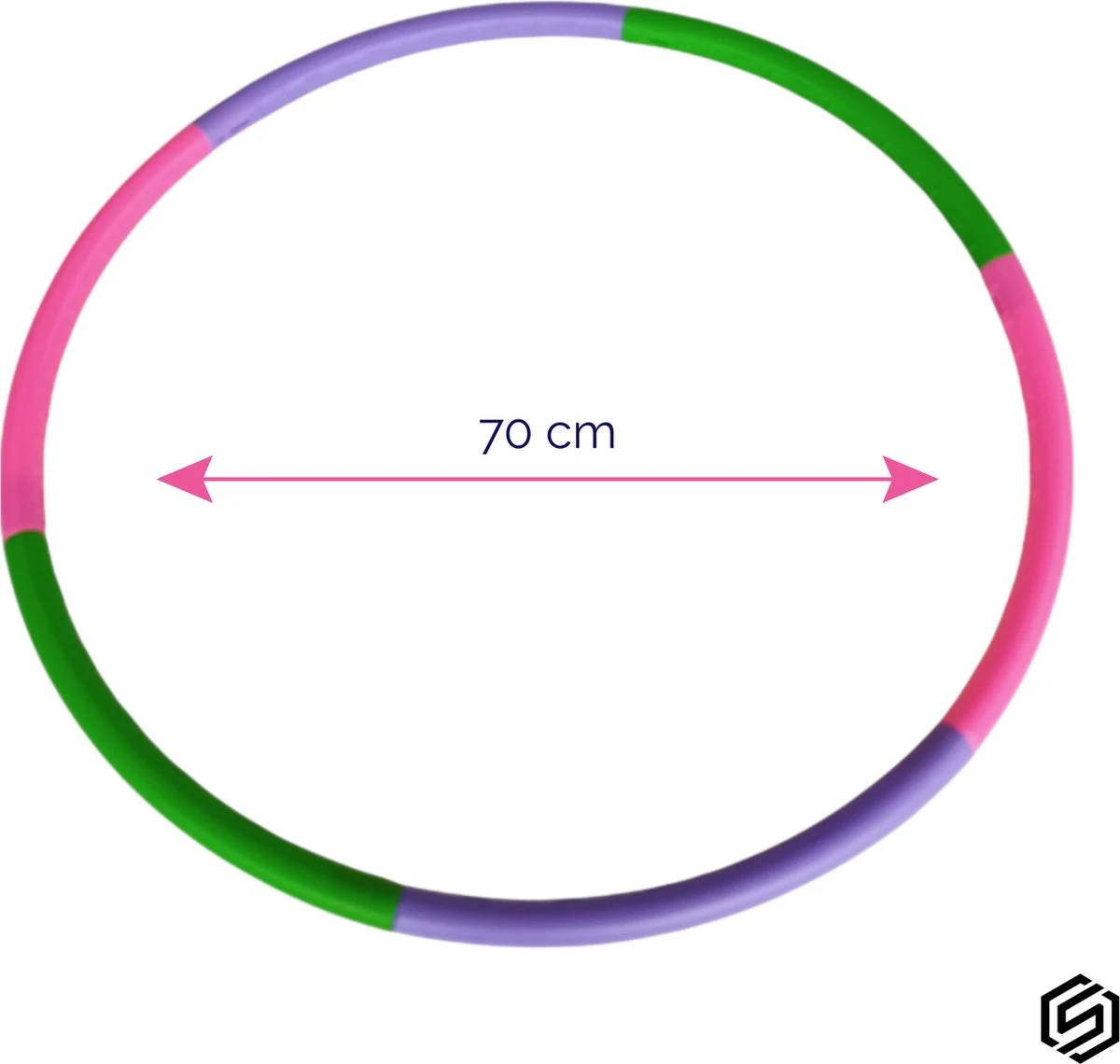 Jobber - SET - Hoelahoep - Hoepel - Glitter Springtouw - Paars - Roze - Afbeelding 3