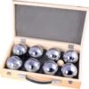 Longfield Games Jeu De Boule 8 Ballen - In Houten Koffer
