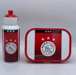 Merkloos Ajax Mepal Lunchset Lunchbox & Pop-up Beker - Lekvrij - Uitstekende Kwaliteit