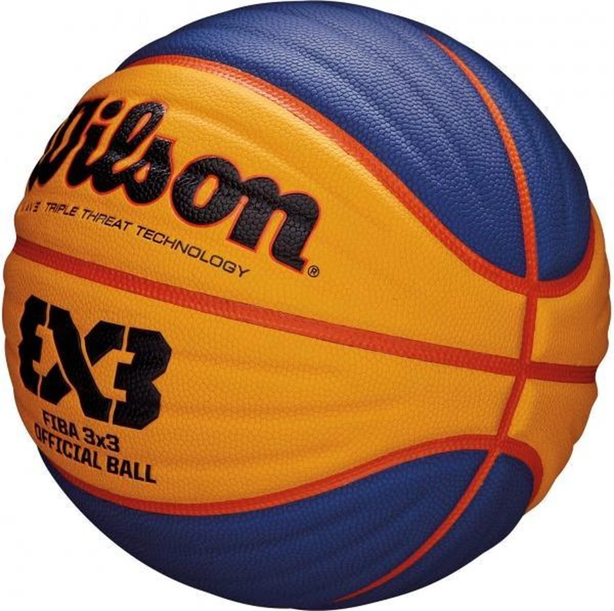 Wilson FIBA 3x3 - Basketbal Official - Geel Blauw - Maat 6 - Kinderen En Volwassenen - Afbeelding 2