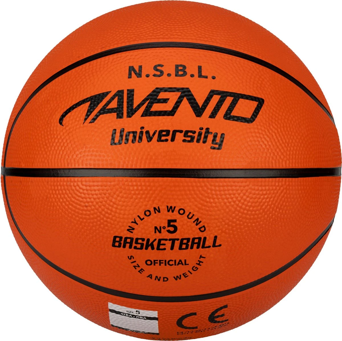 Avento Basketbal Maat 5 - Junior Squad - Oranje/Zwart