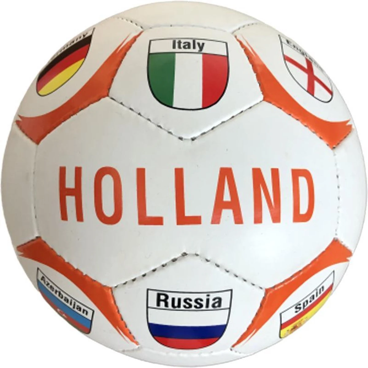 HOLLAND VOETBAL WIT (OPGEPOMPT) - Afbeelding 2