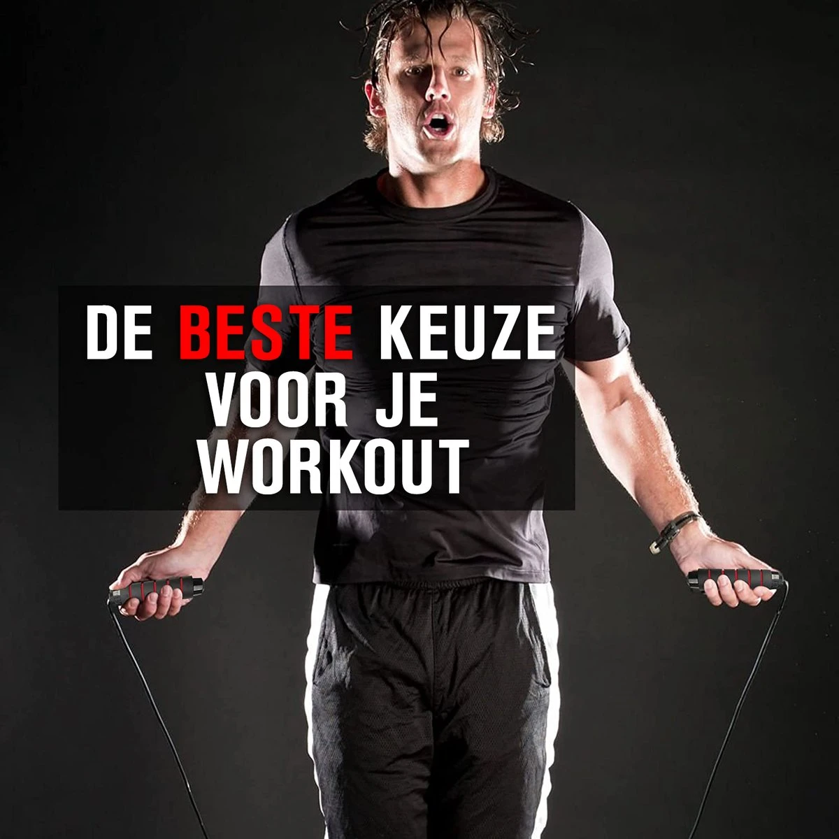 FitBoostR - 2 Stuks - Professioneel Springtouw Met Extra Gewicht - Sport - Verstelbaar - Verzwaard - Rood - Volwassen En Kinderen - Touwtje Springen - Speedrope Conditie & Krachttraining - Thuis Oefeningen & Buitensport Fitness Artikelen - Afbeelding 2