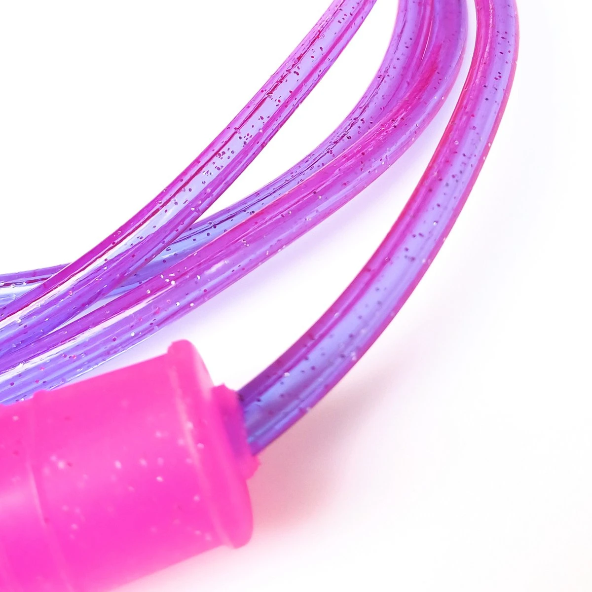 Jobber - SET - Hoelahoep - Hoepel - Glitter Springtouw - Paars - Roze - Afbeelding 4