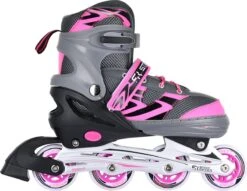 Street Rider Inlineskates Verstelbaar Maat 39-42 Roze/grijs