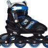 Nijdam Inline Skates Verstelbaar - Go Crossing - Zwart/Blauw - 37-40
