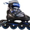AMIGO Fuse Inlineskates - Skeelers Voor Jongens En Meisjes - Zwart/Blauw - Maat 34-37