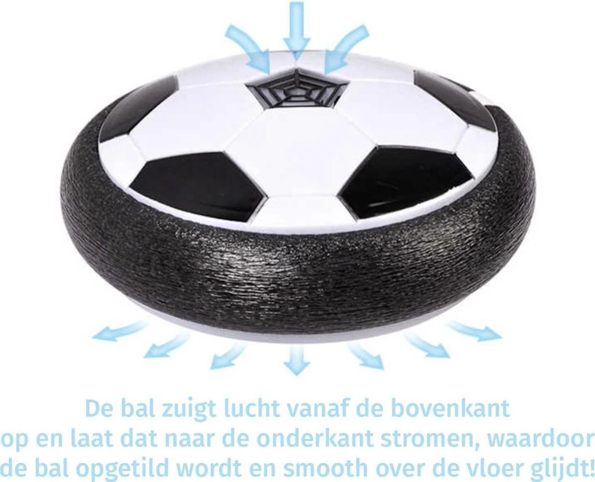 Blossombel Zwevende Hover Bal Met LED Verlichting - Binnen Voetbal- Spelgoed -met Gratis Schroevendraaier + 4 Batterijen - Afbeelding 6