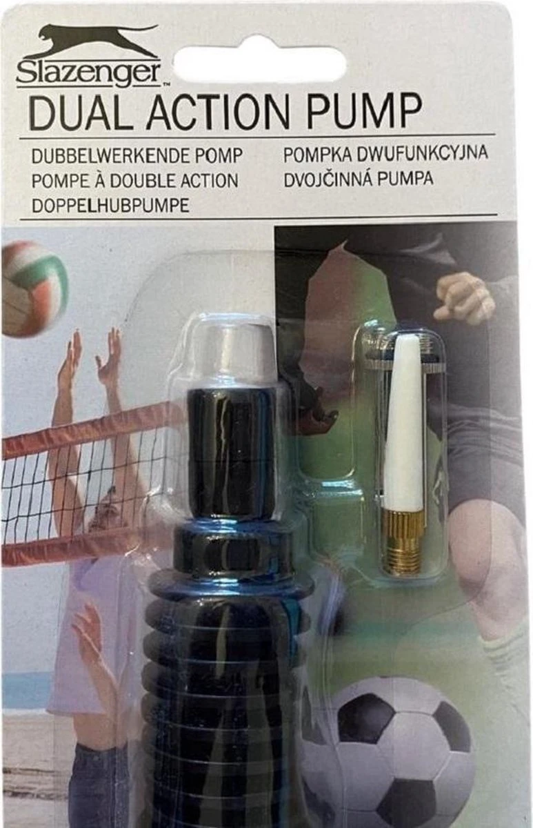 Slazenger Ballenpomp - Professionele Voetbalpomp - Basketbalpomp - Ballenpomp- Pomp - Inclusief Naald - Balpomp - Voetbal - Basket - Volleyball - Bal - Ballen - Handpomp - Afbeelding 2