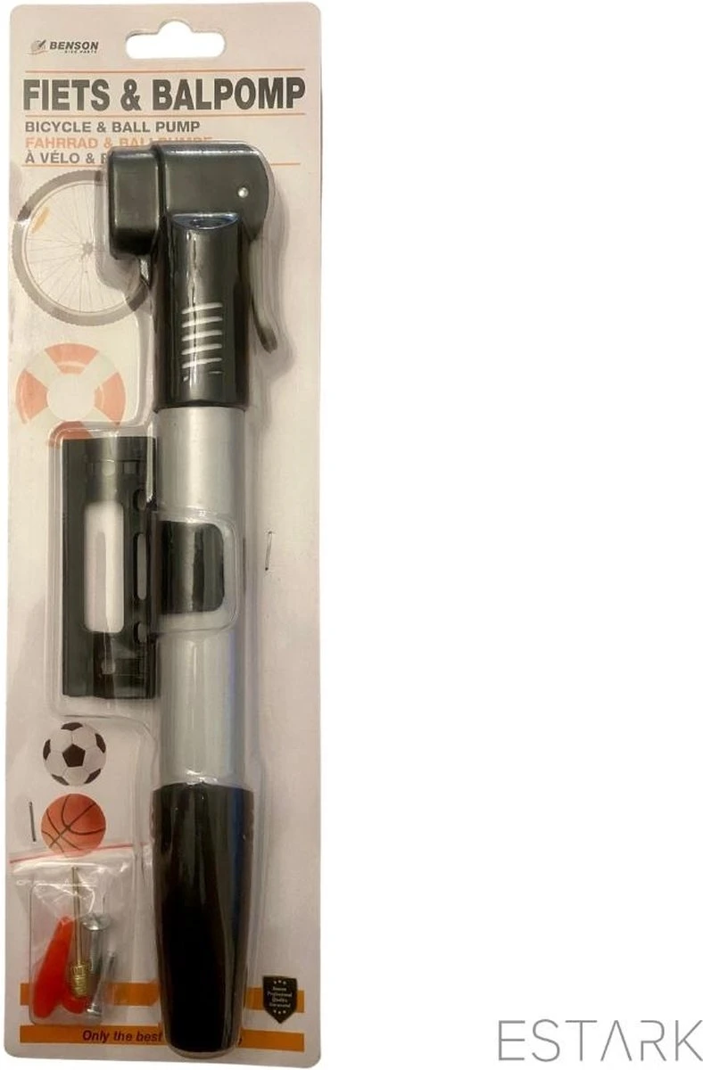 ESTARK - Ballenpomp - Professionele Voetbalpomp - Basketbalpomp - Ballenpomp- Pomp - Inclusief Naald - Balpomp - Voetbal - Basket - Volleyball - Bal - Ballen - Handpomp - Afbeelding 14