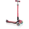 GLOBBER Scoot Er ELITE DELUXE LIGHT S Rood Met Verlichte Wielen
