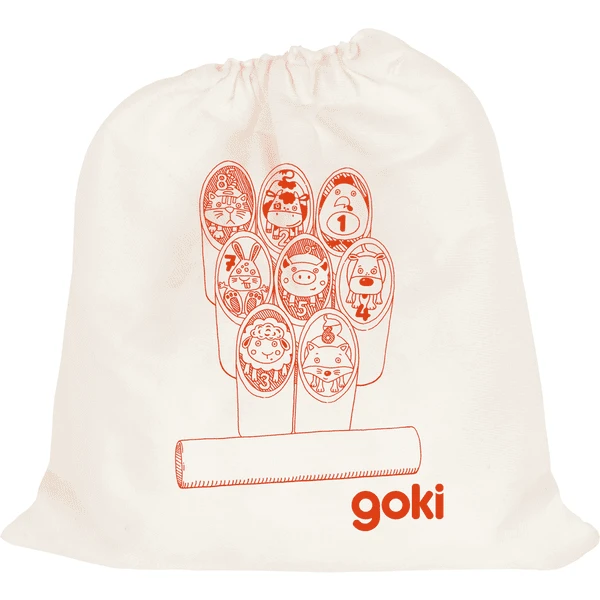 Goki KUBB Spel Voor Beginners Incl. Katoenen Zak - Afbeelding 2