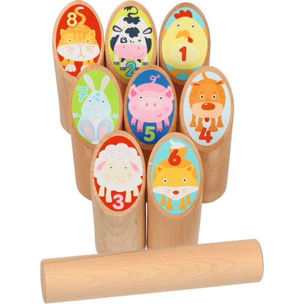 Goki KUBB Spel Voor Beginners Incl. Katoenen Zak - Afbeelding 3