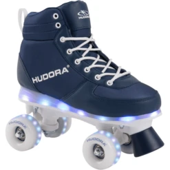 HUDORA® Roller Skates Advanced Navy LED