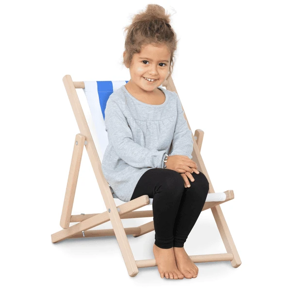 John® Kinderfauteuil Blauw/wit - Afbeelding 2