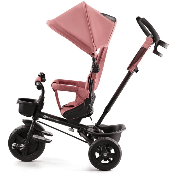 Kinderkraft 6 In 1 Driewieler Aveo, Roze Roze - Afbeelding 2