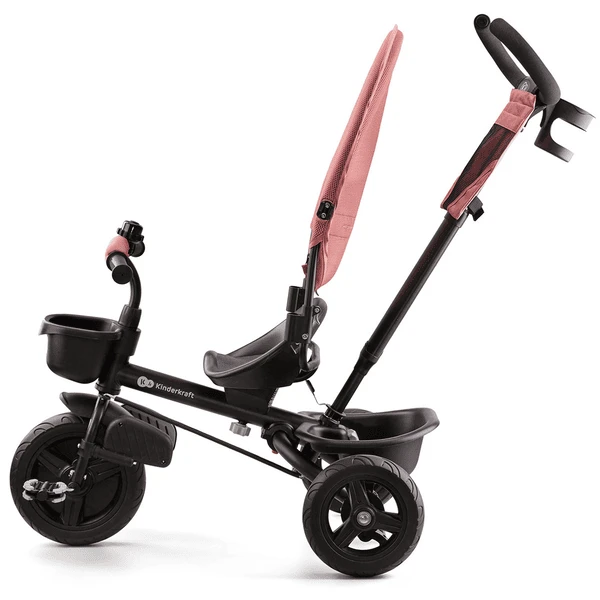 Kinderkraft 6 In 1 Driewieler Aveo, Roze Roze - Afbeelding 5