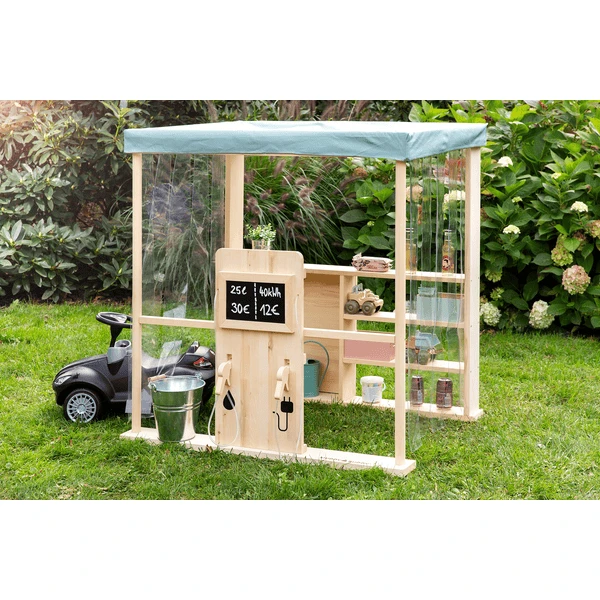 MUDDY BUDDY Speelwinkel Tankstation Voor Buiten "Bubble Catcher" Naturel - Saliegroen - Afbeelding 4