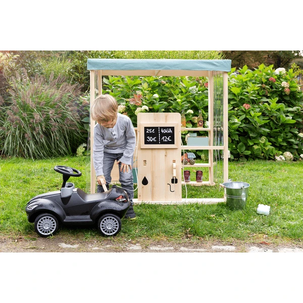 MUDDY BUDDY Speelwinkel Tankstation Voor Buiten "Bubble Catcher" Naturel - Saliegroen - Afbeelding 5