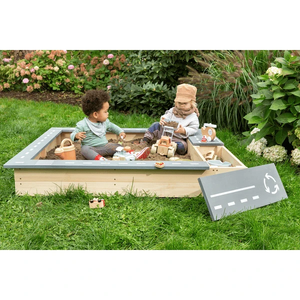 MUDDY BUDDY Zandbak "Beach Rebel" Naturel Lavagrijs - Afbeelding 2