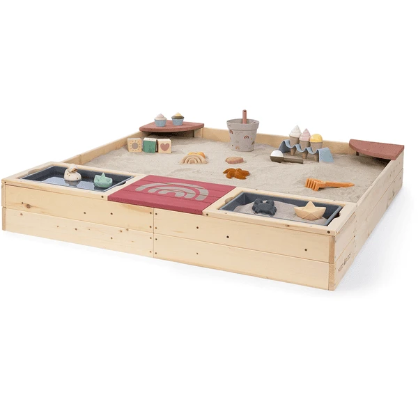 MUDDY BUDDY Zandbak "Beach Rebel" Naturel Poederroze