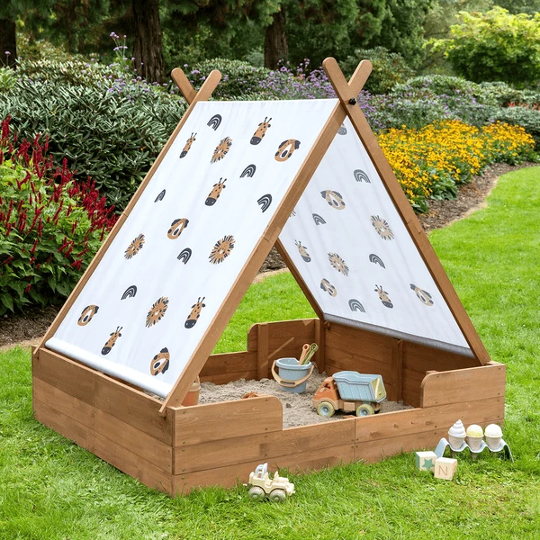 MUDDY BUDDY Zandbak Met Tent "Safari Seeker" Cacaobruin - Afbeelding 2