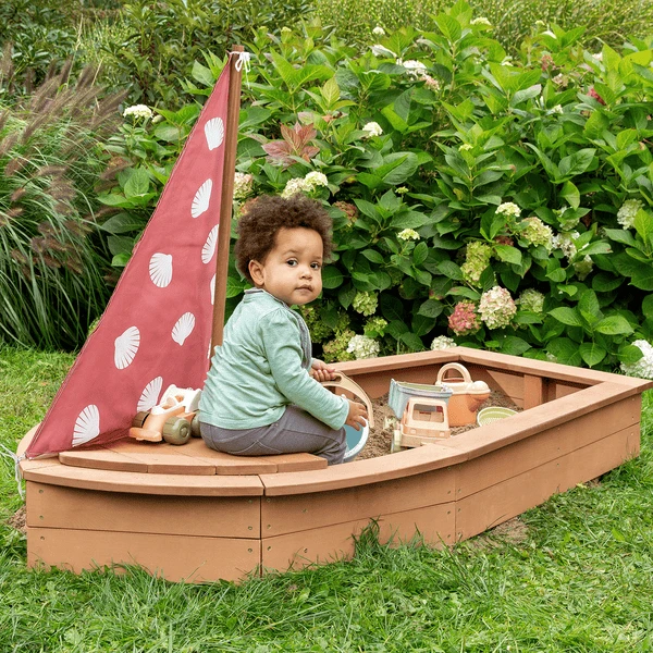 MUDDY BUDDY Zandbak "Seashell Diver" Cacaobruin - Afbeelding 5