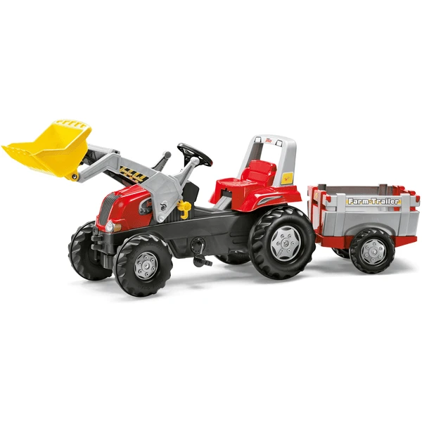 ROLLY TOYS RollyJunior RT Met RollyJunior Lader En RollyFarm Trailer 811397 - Afbeelding 2