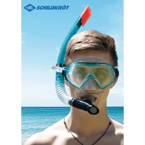 Schildkröt SCHILDKRÖT ® Snorkelset Cayman Turquoise - 3 Stuks, Maat L/XL - Afbeelding 2