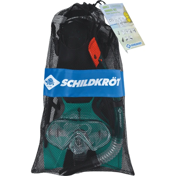 Schildkröt SCHILDKRÖT ® Snorkelset Cayman Turquoise - 3 Stuks, Maat L/XL - Afbeelding 3