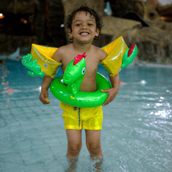 SWIM ESSENTIALS Swim Essential S Opblaasbare Split Ring Dinosaurus 55 Cm - Afbeelding 2