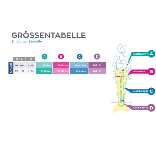 XTREM Toys And Sport - Zeemeetmin Staart Fun Lila, Jeugd L/XL (140-164) - Afbeelding 4